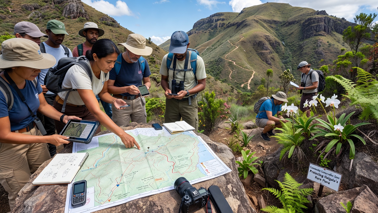 Community-Led Mapping of Hidden Trails Sustains Rare Plant Species on Halgala Slopes